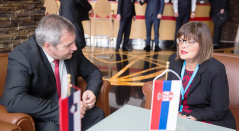 19. mart 2019. Predsednica Narodne skupštine sa predsednikom Državnog zbora Republike Slovenije